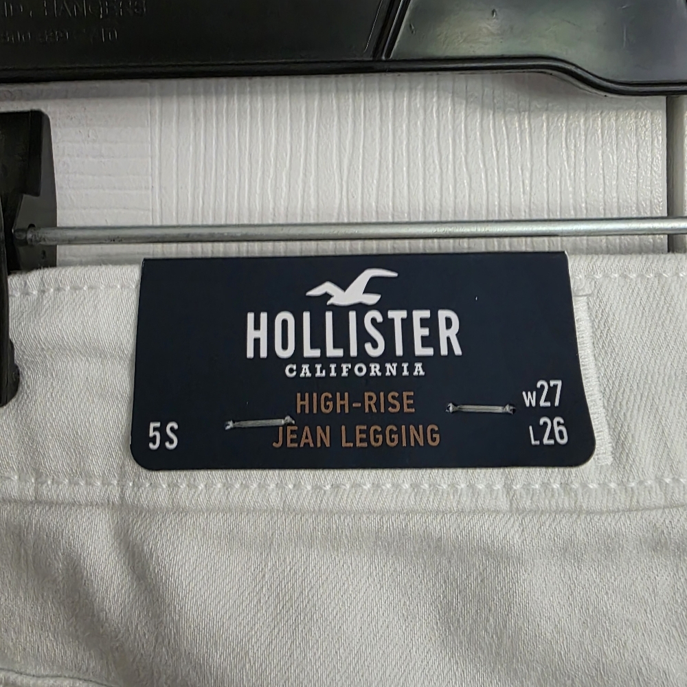 Hollister High Rise White Jegging Women's Size 5 Short NWT - Picture 6 of 9